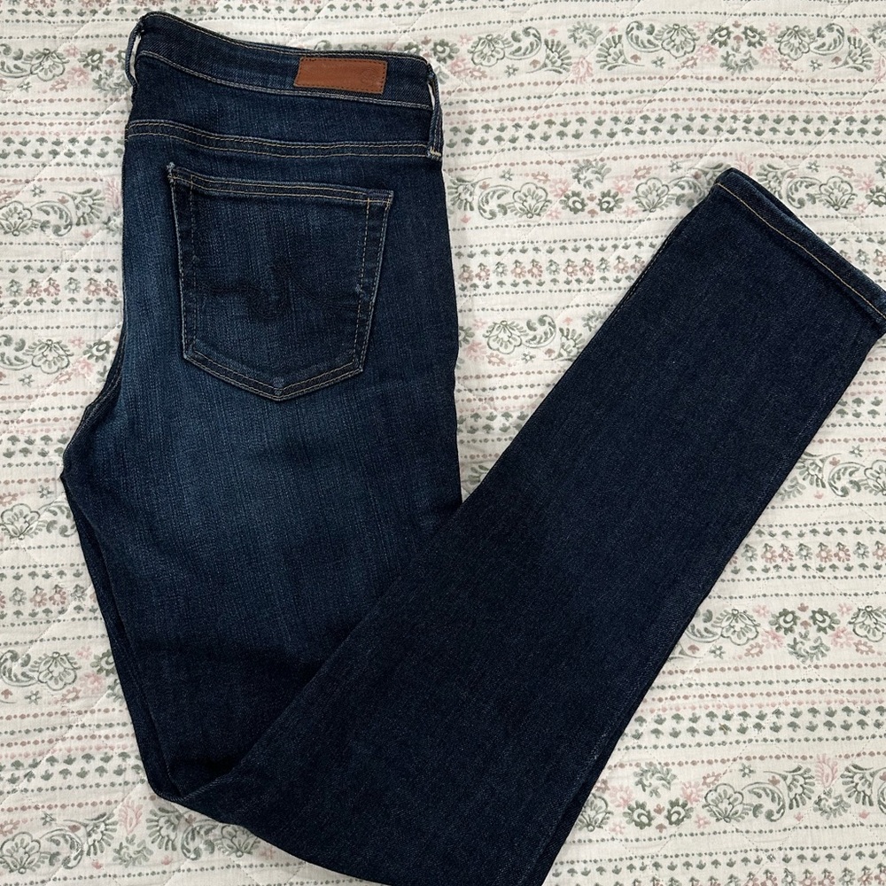 AG Adriano Goldschmeid “The Stilt” Cigarette Leg dark wash jeans